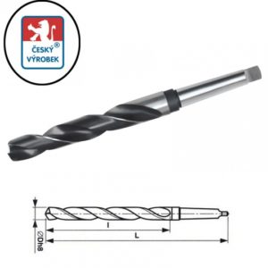 Vrták do kovu s kuželovou stopkou 62