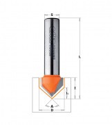 Fréza na V drážku 90° CMT C91506011