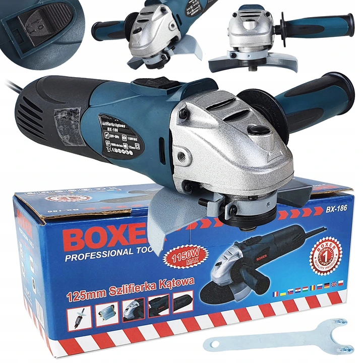 BOXER Úhlová bruska 125mm 1150W BX186 BOXER