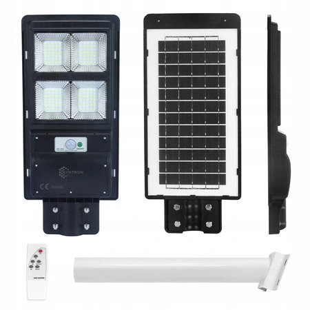 BOXER Solární LED lampa s pohybovým čidlem a dálkovým ovládáním 60W PR-661 BOXER
