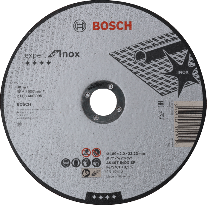 BOSCH Expert for Inox rovný dělící kotouč na nerez 180mm (2.0 mm)