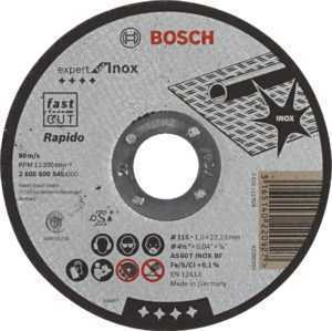 BOSCH Expert for Inox rovný dělící kotouč na nerez 115mm (1.0 mm)