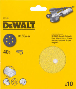 DeWALT brusný kotouč 150 mm K320-10 ks