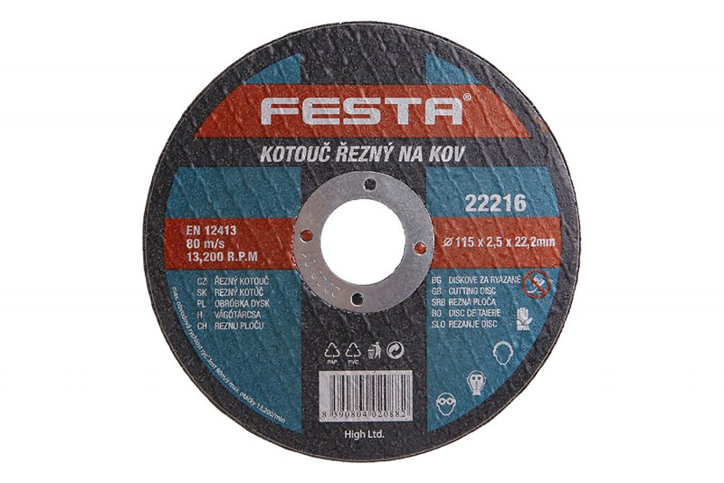 FESTA Kotouč řezný na kov 115x2