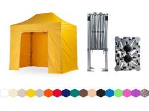Nůžkový párty stan 2x3 m TENTino BIG HEXAGON EXTREME Barva opláštění: 4A - ŽLUTÁ