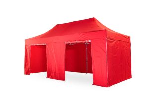 TENTino OPLÁŠTĚNÍ NA 4x8 m BIG HEXAGON/OCTAGON Barva opláštění: 7A - ČERVENÁ