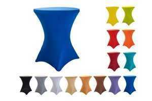 TENTino Elastický ubrus na koktejlový bistro stůl 70 cm VÍCE BAREV Barva: MODRÁ