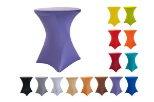 TENTino Elastický ubrus na koktejlový bistro stůl 60 cm VÍCE BAREV Barva: LEVANDULOVÁ