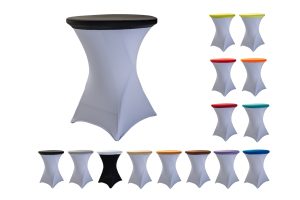 TENTino Elastická čepice na desku bistro stolu 60 cm VÍCE BAREV Barva: ČERNÁ
