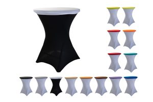 TENTino Elastická čepice na desku bistro stolu 60 cm VÍCE BAREV Barva: BÍLÁ