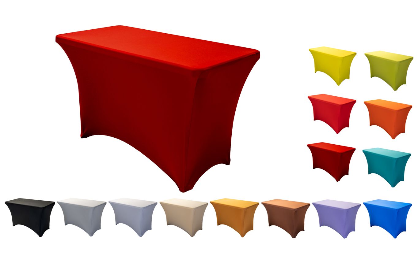 TENTino Elastický potah na skládací stůl 122x60 cm VÍCE BAREV Barva: VÍNOVÁ