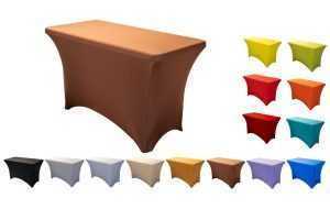 TENTino Elastický potah na skládací stůl 122x60 cm VÍCE BAREV Barva: ČOKOLÁDOVÁ HNĚDÁ
