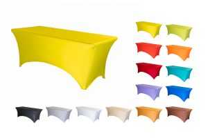 TENTino Elastický potah na skládací stůl 152x76 cm VÍCE BAREV Barva: 3 ŽLUTÁ