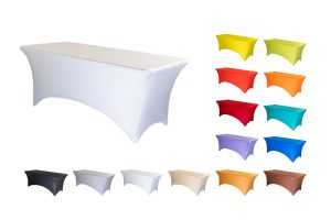 TENTino Elastický potah na skládací stůl 152x76 cm VÍCE BAREV Barva: 1 BÍLÁ