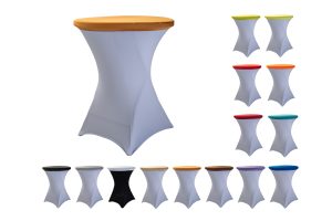 TENTino Elastická čepice na desku bistro stolu 80 cm VÍCE BAREV Barva: ZLATÁ