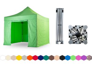 Nůžkový párty stan 3x3 m TENTino BIG HEXAGON EXTREME Barva opláštění: 13A - SVĚTLE ZELENÁ