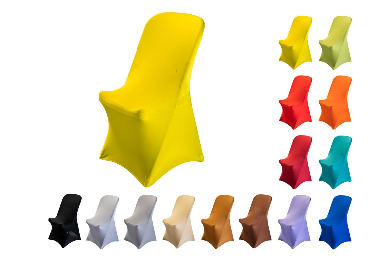 TENTino Elastický potah na skládací židli PTH01 Barva: ŽLUTÁ