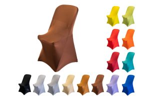 TENTino Elastický potah na skládací židli PTH01 Barva: ČOKOLÁDOVÁ HNĚDÁ