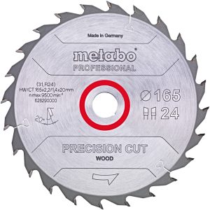 METABO pilový kotouč Precision Cut Wood Prof. 160x20mm (24 zubů)