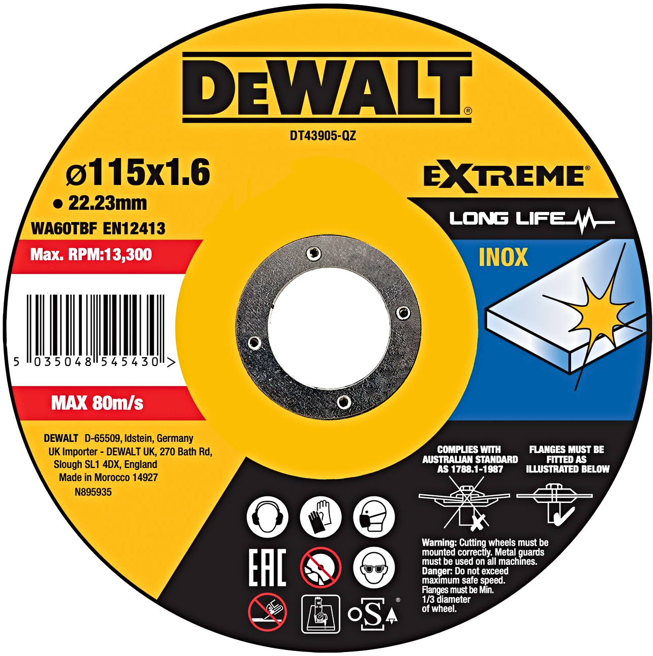 DeWALT DT43905 115x22