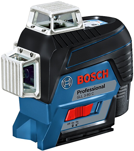 BOSCH GLL 3-80 C čárový laser 360 s přijímačem LR 7