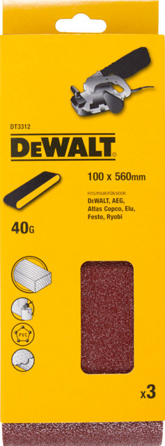 DeWALT brusný pás 100 x 560 mm K100-3 ks