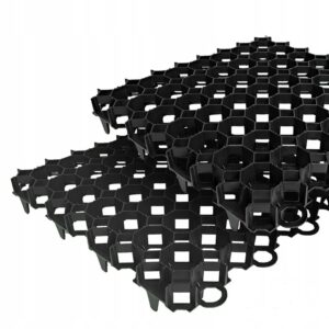 Plastové zatravňovací dlaždice 600x400x40mm černé JIPOS