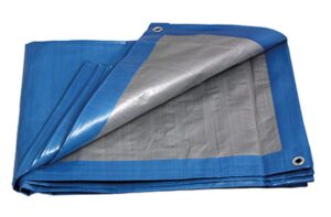 FESTA PE plachta zakrývací PROFI 5x6m 140g/1m2 modro-stříbrná