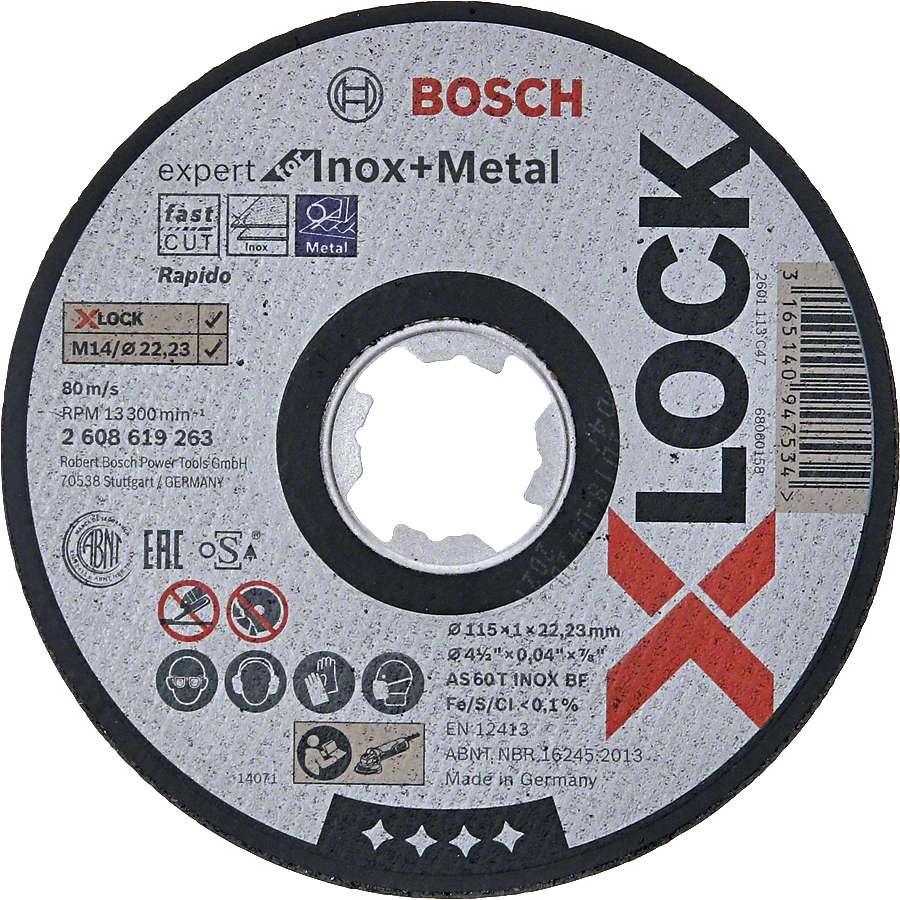 BOSCH Expert for Inox+Metal dělící kotouč na nerez a kov 115mm