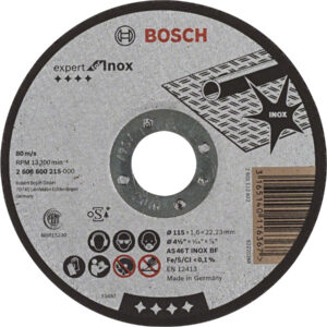 BOSCH Expert for Inox rovný dělící kotouč na nerez 115mm (1.6 mm)