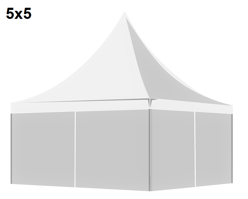 TENTino Pagoda 5x5 m Stav stanu: BAZAROVÁ