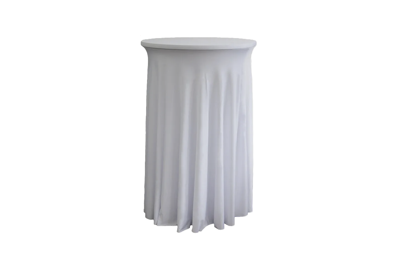 TENTino Elastický ubrus SKIRTING na koktejlový bistro stůl 80 cm VÍCE BAREV Barva ubrusu: VÍNOVÁ / CLARET