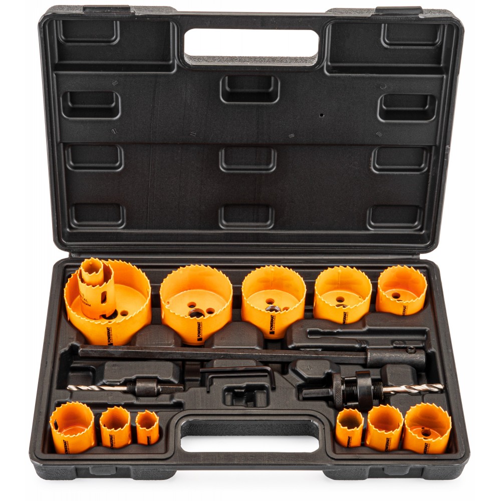 Profi korunkový vrták bimetal sada 17ks PM-ZODM-17ET POWERMAT