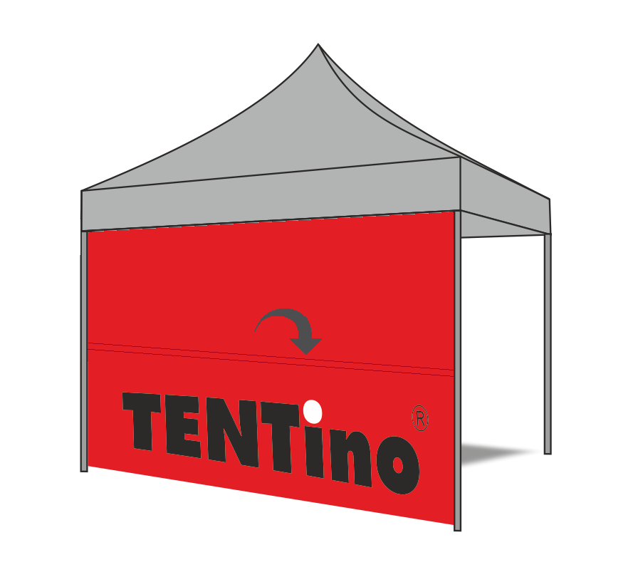 TENTino Našití tunýlku na bočnici + teleskop 3 m