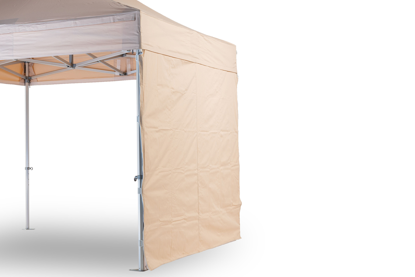 TENTino BOČNÍ PLACHTA 450 gsm- 4 m na 4x4 m /4x6 m /4x8 m Barva opláštění: 3A - BÉŽOVÁ