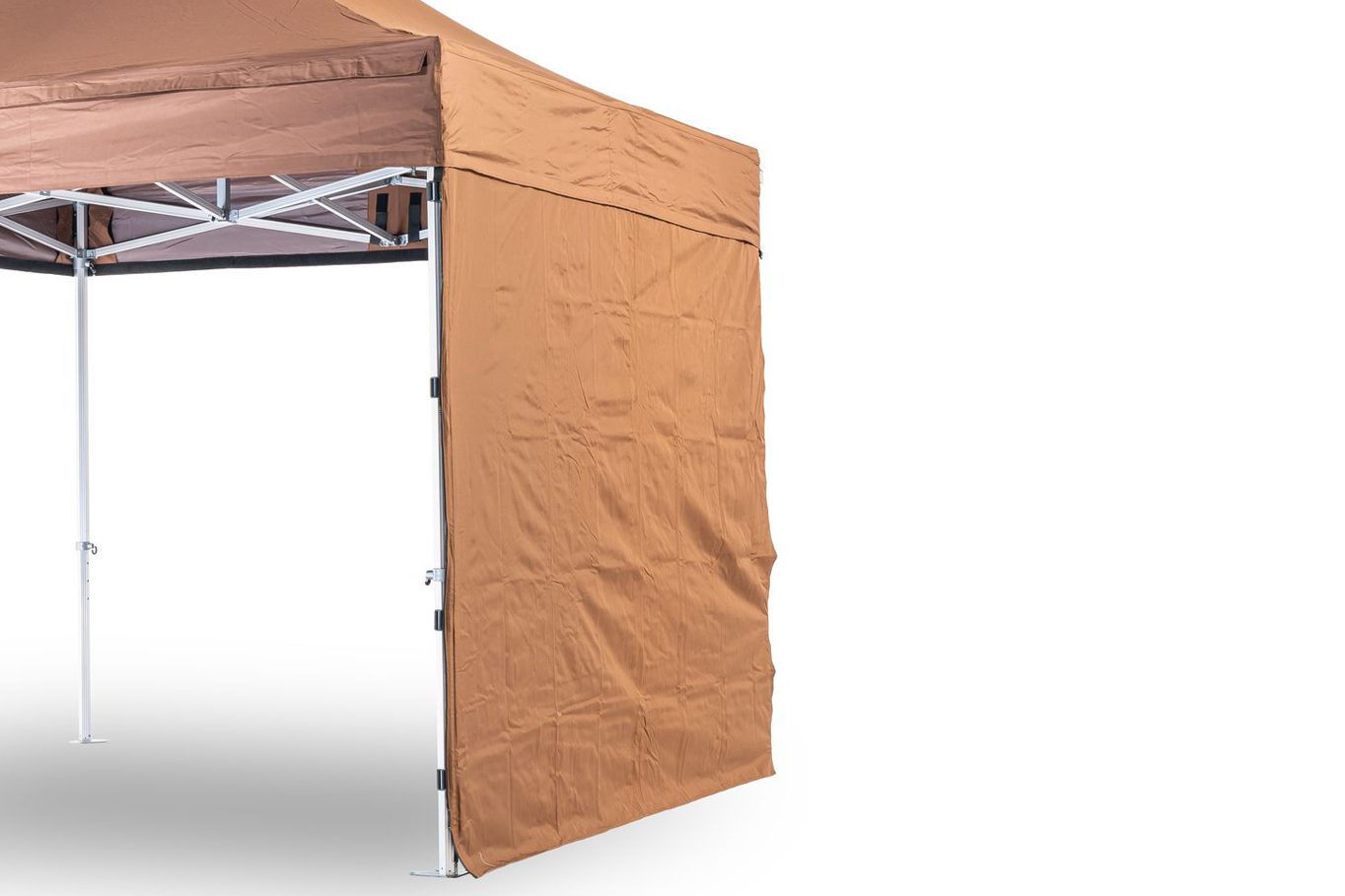 TENTino BOČNÍ PLACHTA 450 gsm- 4 m na 4x4 m /4x6 m /4x8 m Barva opláštění: 10B - SVĚTLE HNĚDÁ