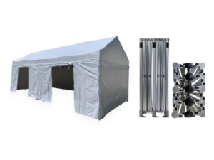 Nůžkový párty stan 4x6 m TENTino GABLED PVC Barva opláštění: 1A - BÍLÁ