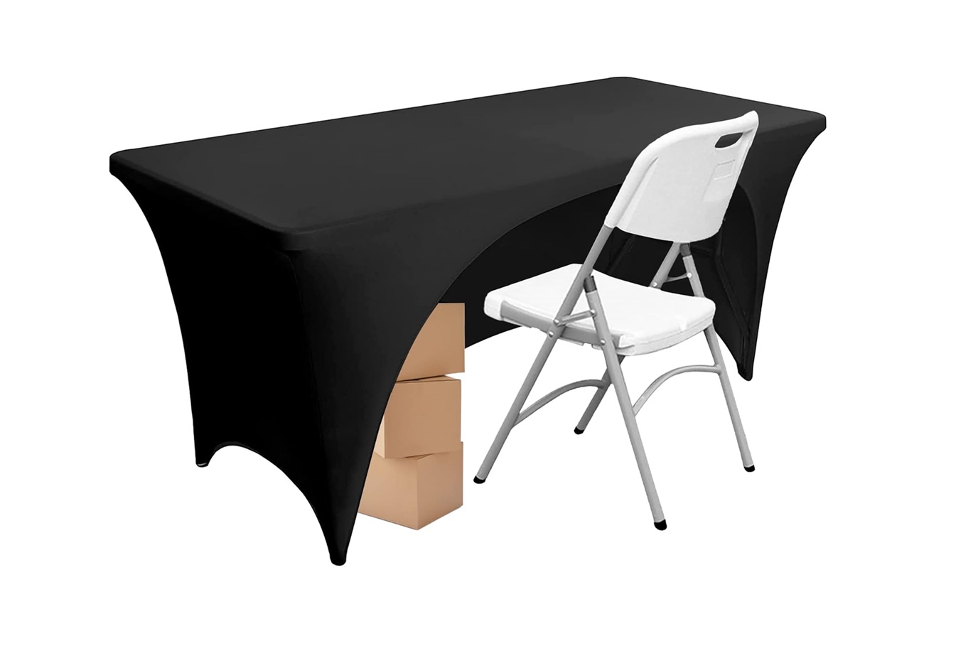 TENTino Elastický potah CATERING na skládací stůl 152x76 cm 1x VÝKROJ Barva ubrusu: ORANŽOVÁ / ORANGE