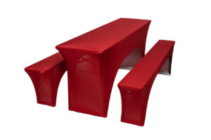 TENTino Elastický potah STANDARD na pivní set 220x50 - 220x70 cm Barva ubrusu: VÍNOVÁ / CLARET