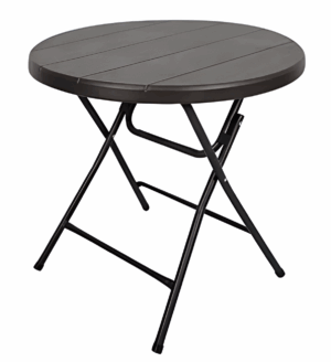 TENTino Kavárenský stolek nízký 80 cm - IMITACE DŘEVA