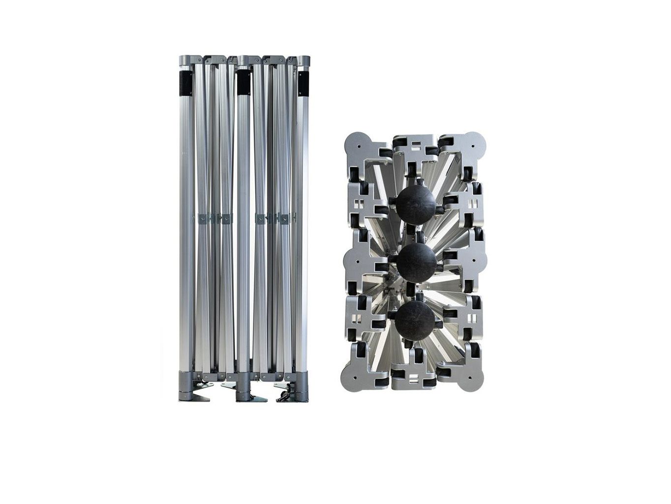 TENTino Konstrukce nůžkového párty stanu BIG HEXAGON EXTRA HIGH ROOF 4x8 m bez opláštění