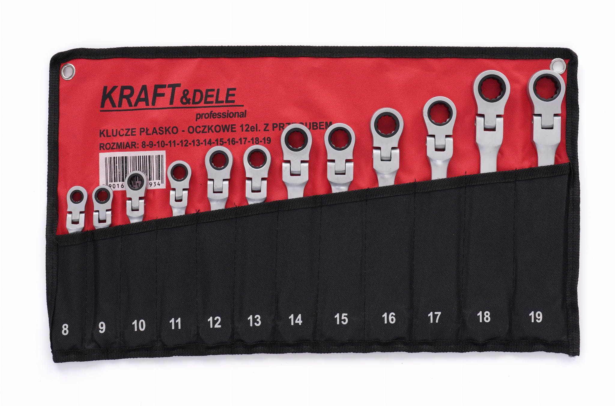 Ráčnové klíče 12ks 8-19mm KD10947 KRAFT&DELE