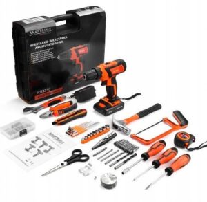 Aku šroubovák 2x21V + sada příslušenství KD3356 KRAFT&DELE