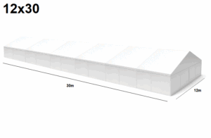 TENTino Velkokapacitní párty stan 12x30 m Varianta: NOVÝ BÍLÝ