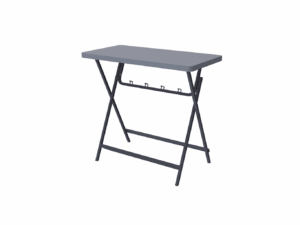 ZOWN Profesionální skládací barový stolek 122 × 61 cm s háčky na kabelky