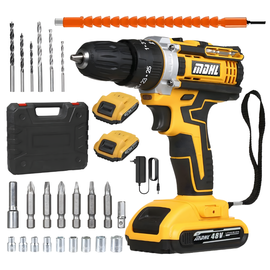Jipos Tools Aku šroubovák 2x48V + příslušenství R1974 JIPOS