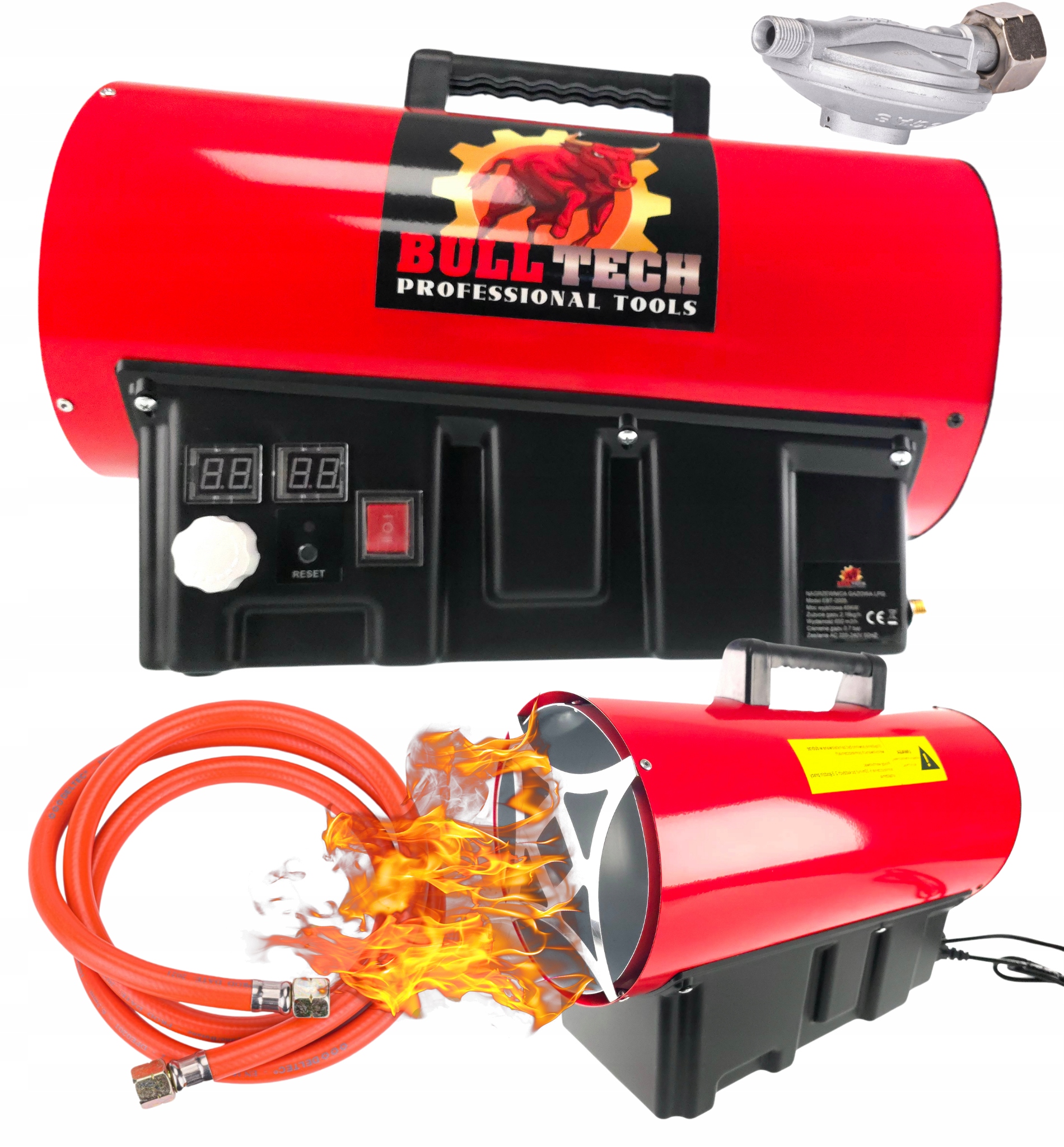 Plynové topidlo na PB bombu 15kW EBT0003 BULLTECH