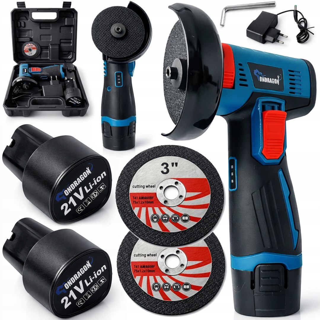 Mini aku úhlová bruska 2x21V OD4014 ONDRAGON