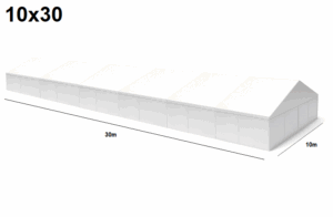 TENTino Velkokapacitní párty stan 10x30 m Varianta: NOVÝ ČERNÝ