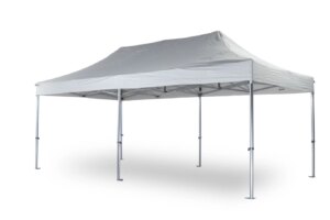 TENTino STŘECHA NA STAN 4x8 m BIG HEXAGON Barva opláštění: 1A - BÍLÁ